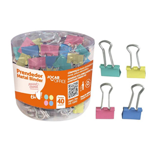 Kit De Clips Borboleta Binder Prendedor De  Papel 19mm Cores Sortidas   40 ou 20  Unidades  Colorido em Oferta na Shopee