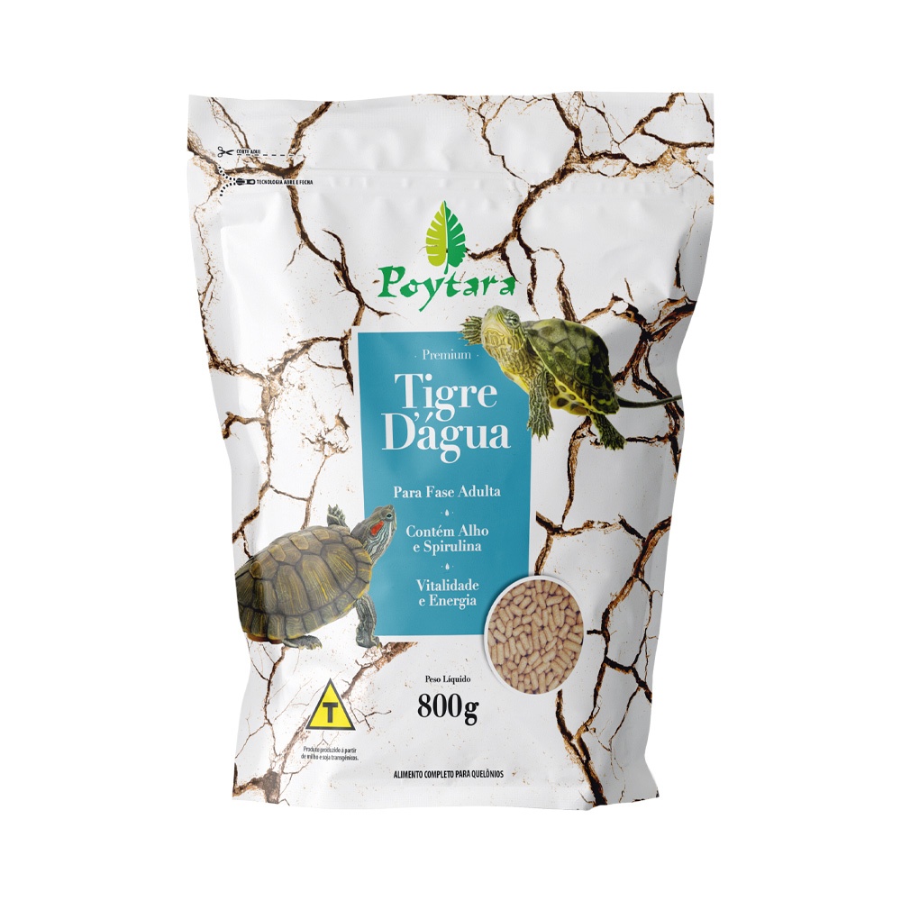Ração Poytara Tartaruga Tigre D'água 800g - Adulto em Oferta na Shopee