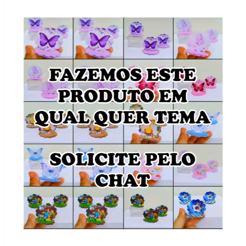 Kit Aplique 3D, 10, 20, 30 ou 40 und. Tag DIVERSOS Personalizados | Lembrancinhas | Festa infantil | Aniversário
