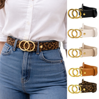 Cintos Femininos Redonda Dupla Dourada Largura 3.0cm Envio Rápido - Manuela em Oferta na Shopee