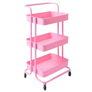 Carrinho Organizador Multiuso 3 Prateleiras Com Rodinhas e Alça em Oferta na Shopee