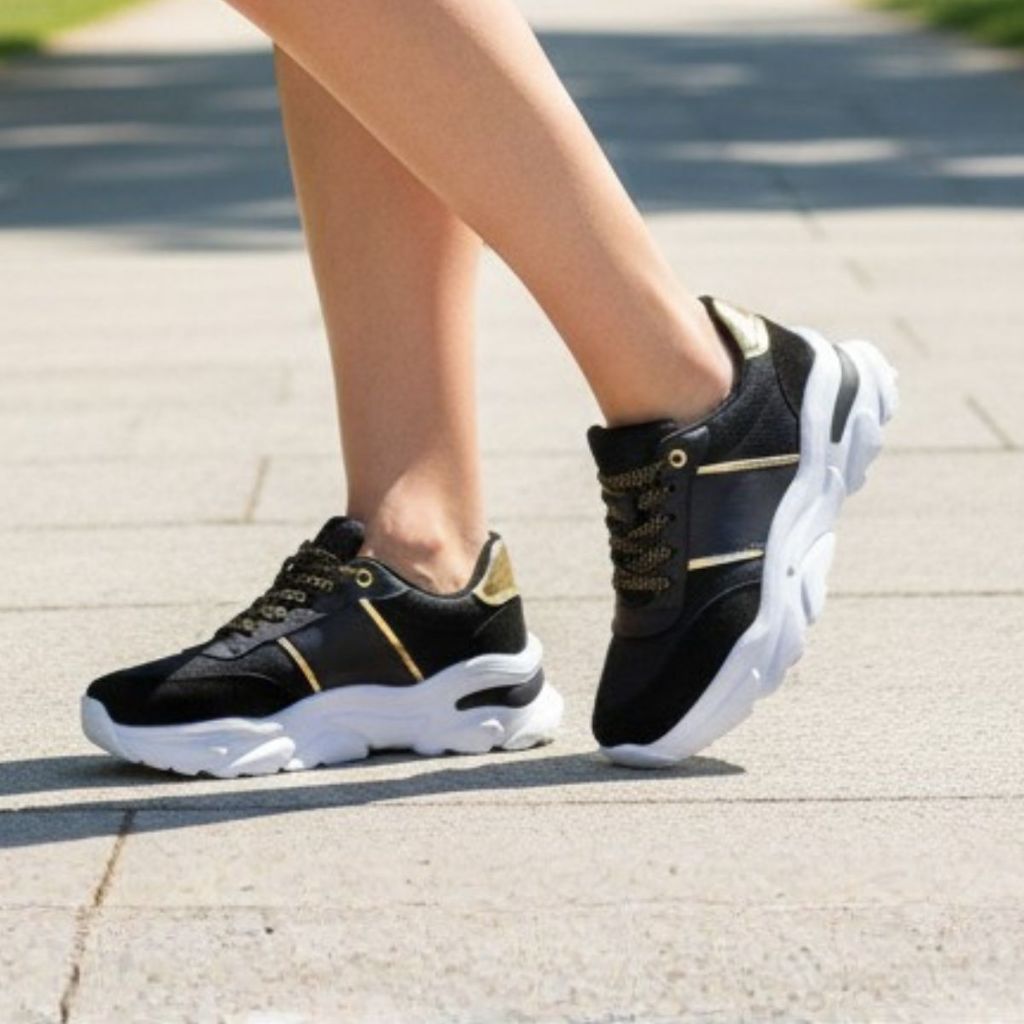 Tênis GuGi Feminino Casual Fiorella Sola Antiderrapante Caminhada Camurça Leve e Confortável 622-GG em Oferta na Shopee