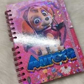 Caderno de Avisos personalizado com nome A5 - Sky patrulha canina