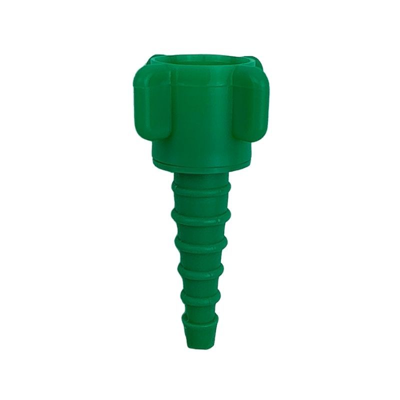 Adaptador Niple para Oxigênio Conector Verde para Concentrador e Fluxômetro