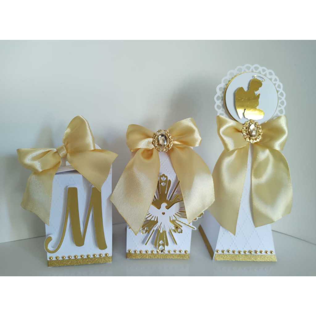 12 Caixinhas Batizado 3D/Caixinhas 3D personalizadas Batizado/Caixinhas Batismo/Lembrança Batizado