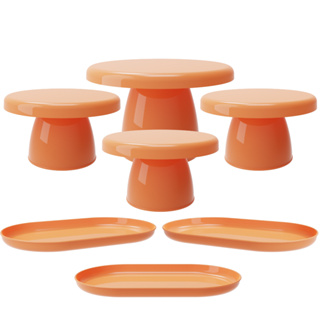 Kit Festa 1 Boleira Cake Popi 18cm 3 Mini Cake Popi e 3 Bandejas Popi em Oferta na Shopee