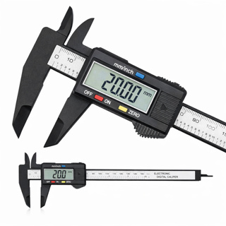 Paquímetro Digital 150mm Fibra de Carbono LCD Eletrônico Profissional mm/Polegada em Oferta na Shopee