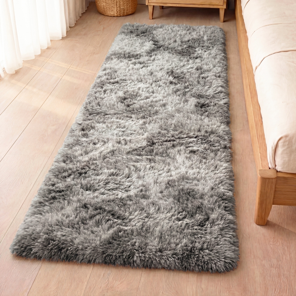 Tapete Passadeira 2,00 x 0,60 Felpudo Corredor Quarto Sala Antiderrapante Várias Cores