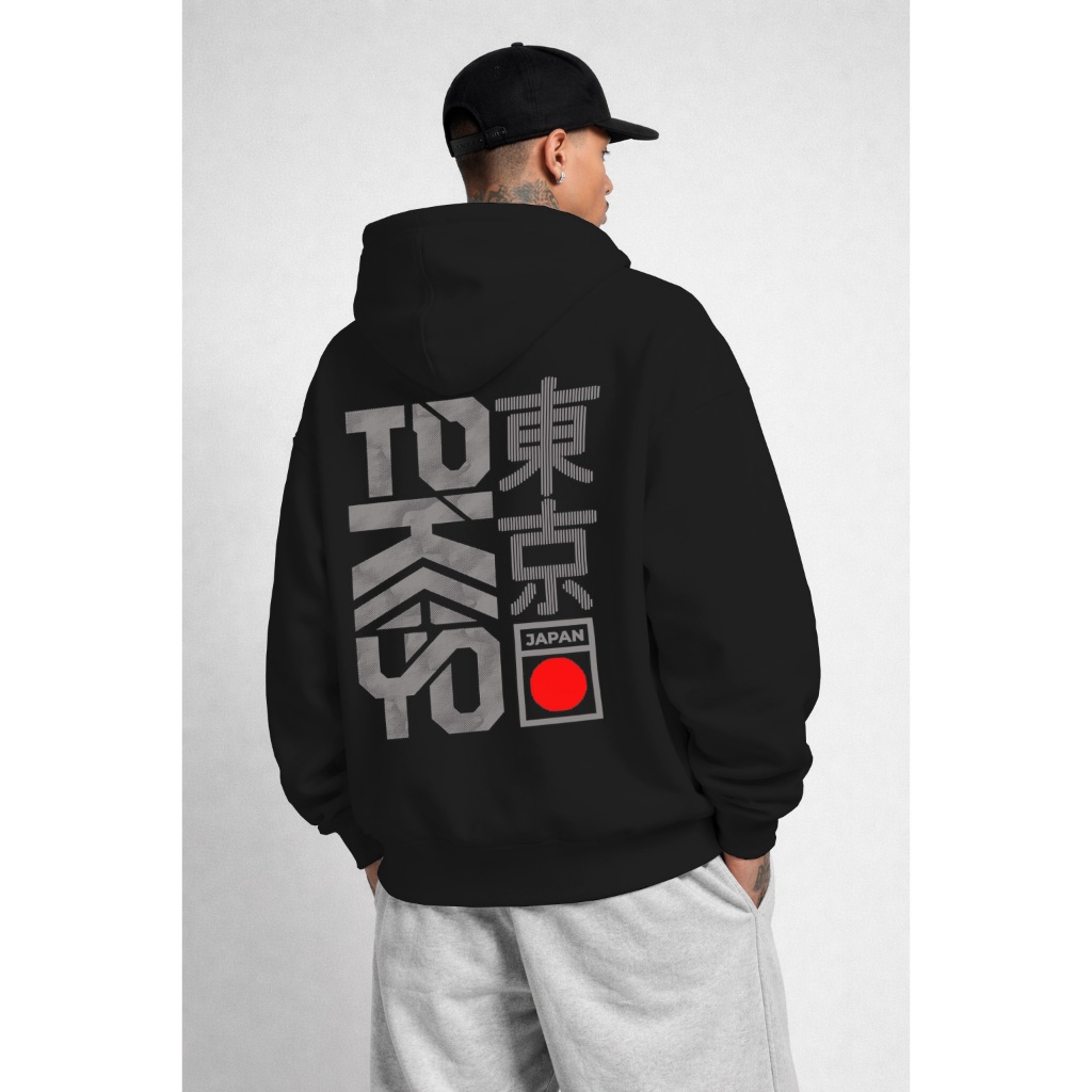 Moletom Oversized Tokio City Street Unissex Dtf Ref4638 em Oferta na Shopee