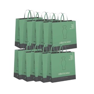 KIT com 50 Sacolas - oBoticário em Oferta na Shopee