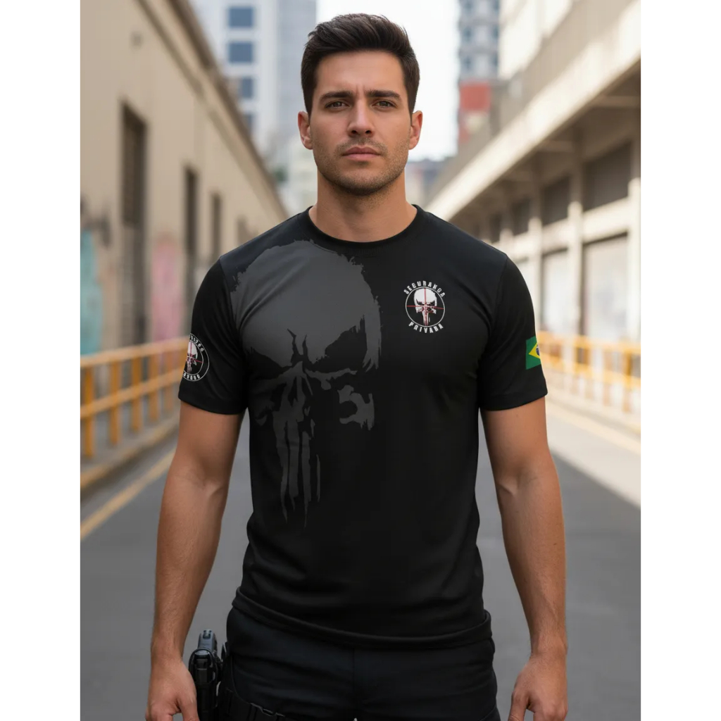 Camisa Segurança Privada Camiseta Vigilante Proteção Uv50+ em Oferta na Shopee