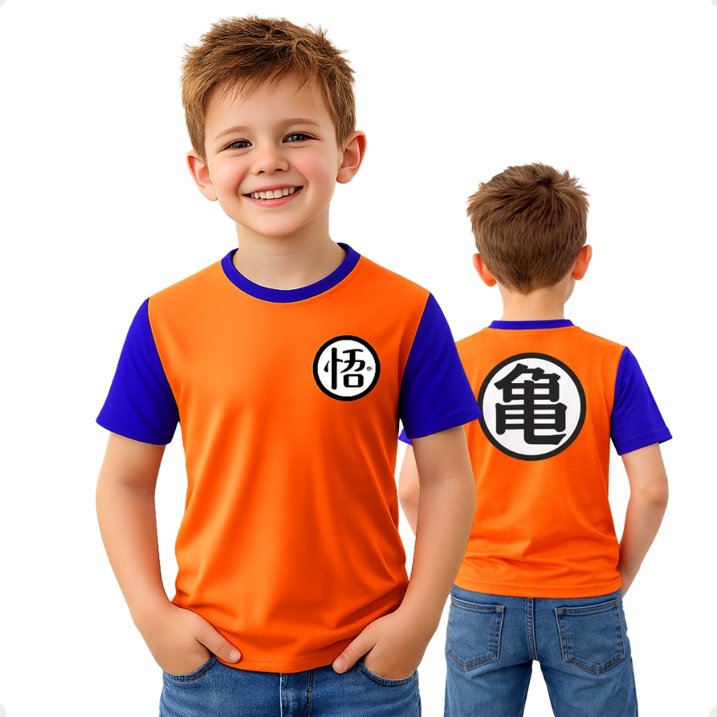 Camiseta Dragon  Ball Infantil Camiseta Laranja Animes em Oferta na Shopee