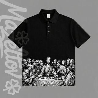 Camiseta Polo Unisex Estampa Religiosa Santa Ceia em Oferta na Shopee