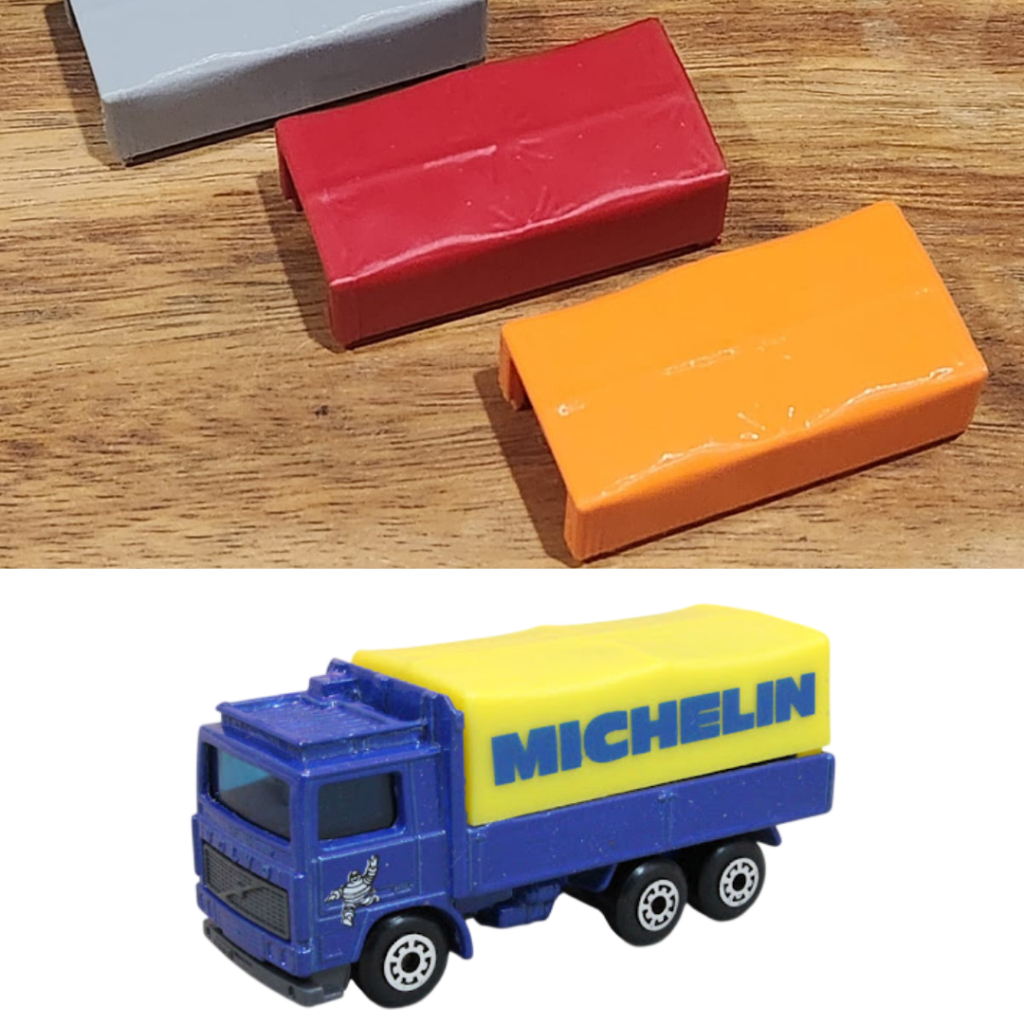 Capota / canopy Reposição Matchbox caminhão Matchbox Volvo Tilt Truck
