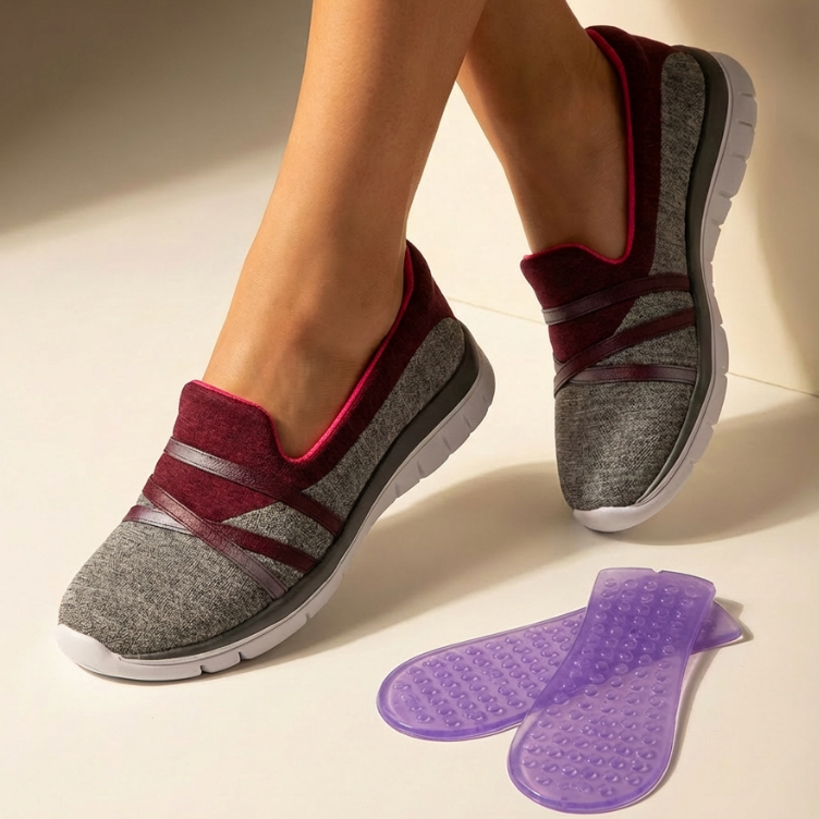 Sapatilha Feminina Esportiva Antiderrapante com Palmilha Ortopédica em Gel