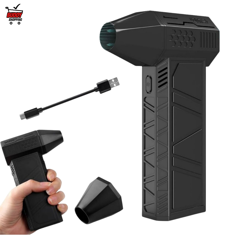 Mini Ventilador Turbo Sem Fio | Jato de Ar Potente 130000 RPM em Oferta na Shopee