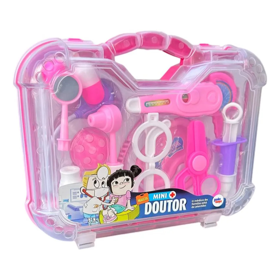 Maleta de Brinquedo Kit do Doutor Grande com 12 Peças - Paki Toys — imagem 2 de 2