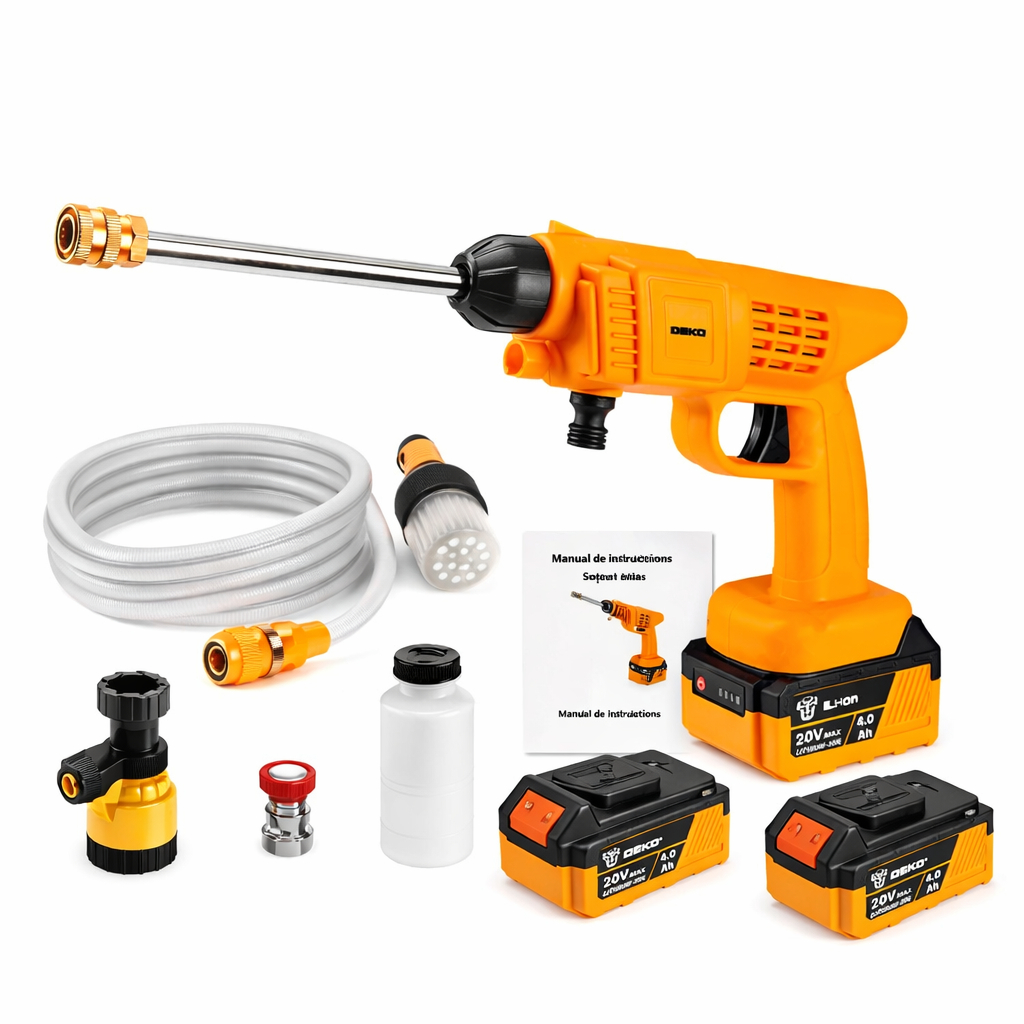 Lavadora de Alta Pressão Portátil 48V Recarregável Compacta em Oferta na Shopee