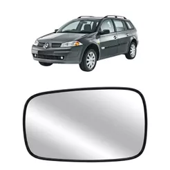 Lente Retrovisor Convexo Renault Megane 2006 a 2013 Sem Base