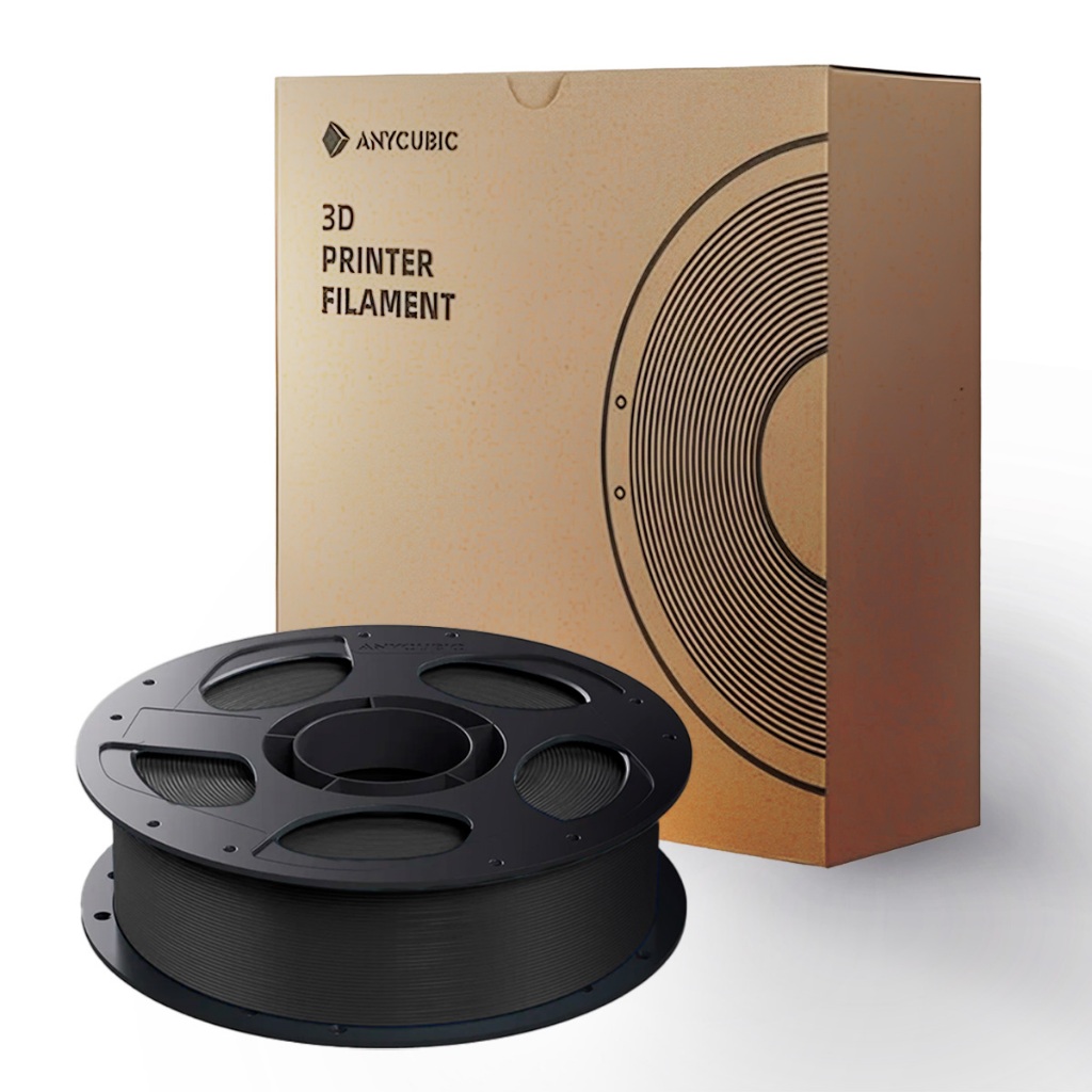 Filamento Anycubic - PLA Básico para Impressora 3D - Cor Preto- Alta performance