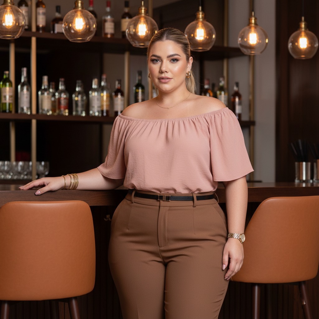 Blusa ciganinha plus size ombro a ombro verão dia a dia básica em Oferta na Shopee