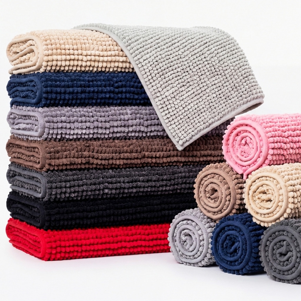 Tapete de Banheiro Antiderrapante 40x60 Microfibra Bolinha Macarrão Várias Cores em Oferta na Shopee