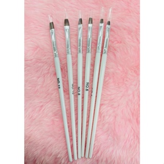 Kit Com 6 Pincéis Para Unha Gel Alongamento Profissional em Oferta na Shopee