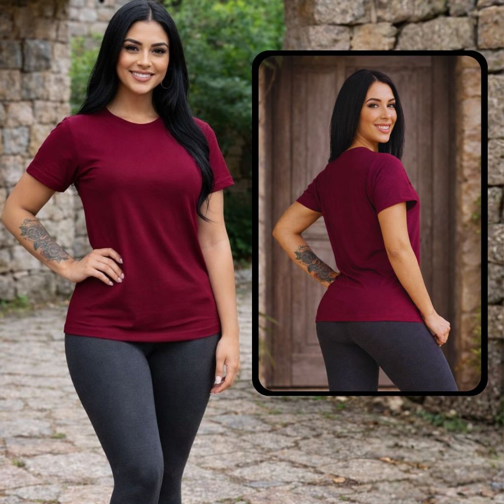 Blusas Feminina Dry Fit Básica } Academia Veste Legging Tapa Bumbum Regata Tule Top Camiseta Treino T-shirts Cropped em Oferta na Shopee