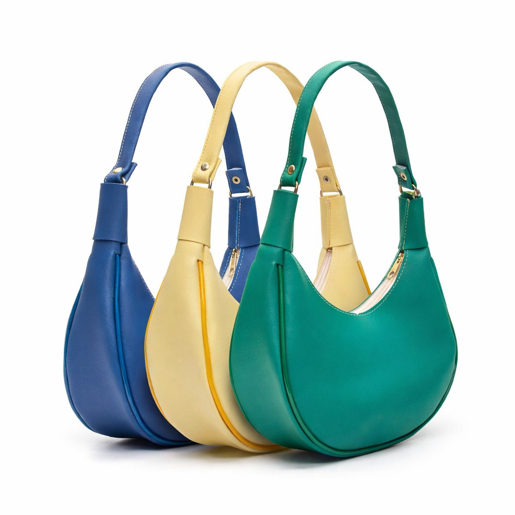 Kit 3 Bolsas Femininas Copa Brasil Verde Azul Amarelo Ombro