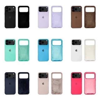 Capinha Capa Para IPhone 17 17Pro 17Promax Pro Max Air Com Logo Case Protetora de Silicone Aveludada
