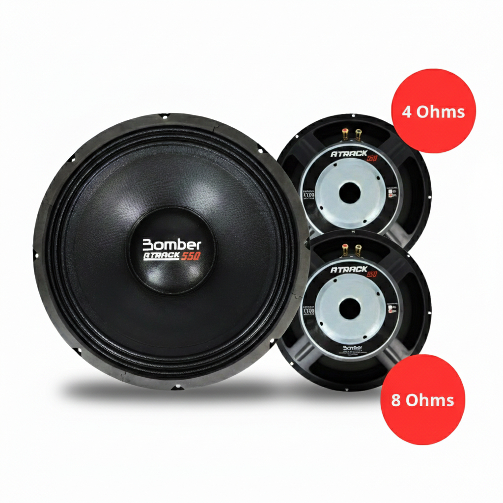 Alto Falante Woofer 15 Pol Bomber Atrack 1100w Rms 4/8 Ohms