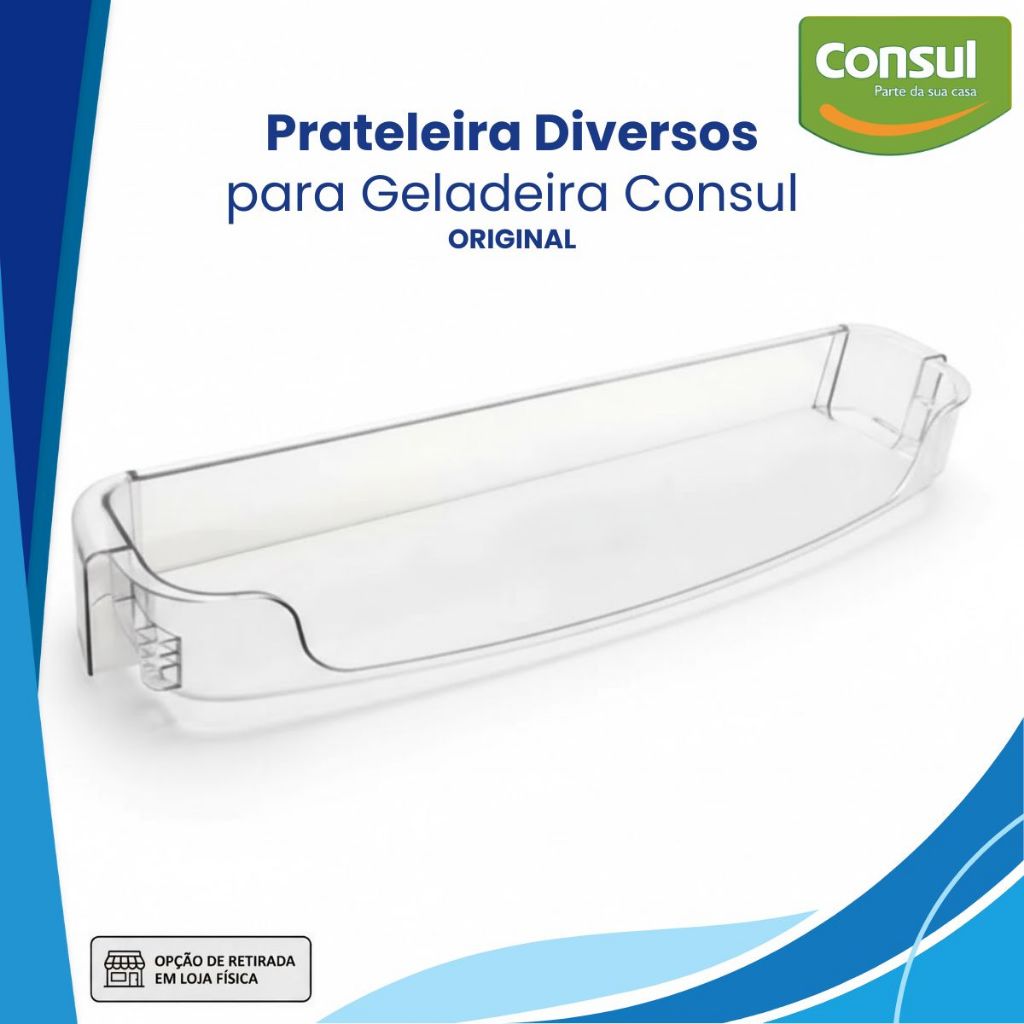 Prateleira para Garrafas e Diversos Porta Consul CRD/CRM W10553055