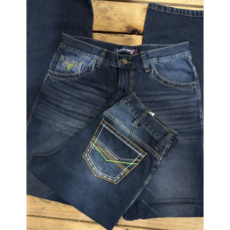 calça masculina jeans country texas tradicional 100% algodão