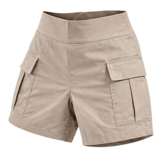 Bermuda Short Cargo Bengaline Alfaiataria Cintura Alta Levanta Bumbum Com Lycra em Oferta na Shopee