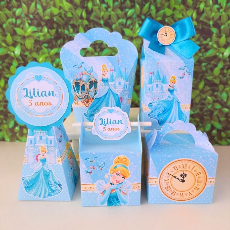 Kit Festa Cinderela personalizados / PEGUE E MONTE / lembrancinhas  aniversário