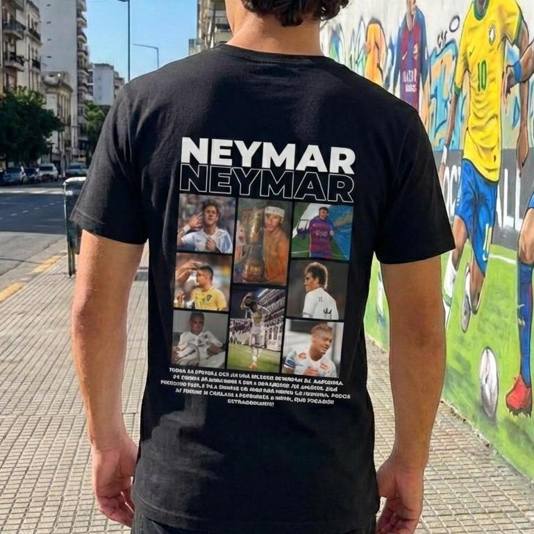 Camiseta Neymar Jr Seleção Brasileira Copa do Mundo 100% Algodão Premium  Camisa Futebol