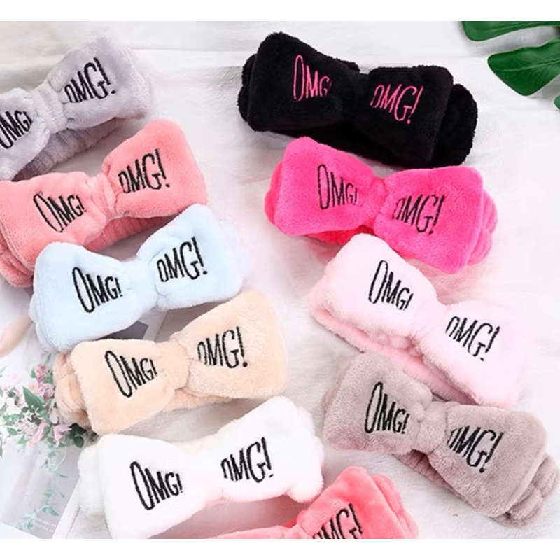 Kit 5 - Faixa de Cabelo para Maquiagem e Skincare - Faixa Laço Fofo e Proteção Confortável em Oferta na Shopee