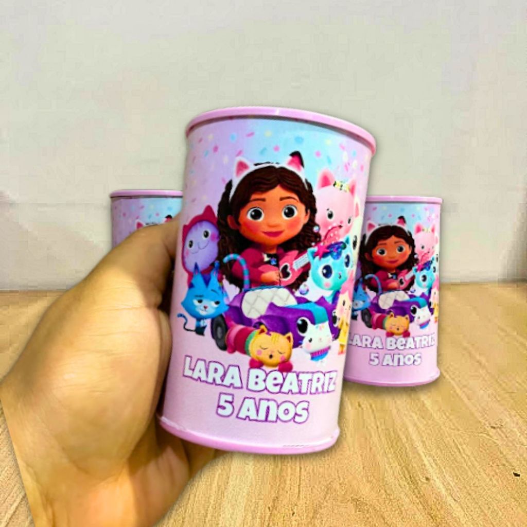 Cofrinho Casa da Gaby | Lembrancinha Casa da Gaby Cofrinho Personalizado | Festa Infantil Menina | Lembrancinha Infantil