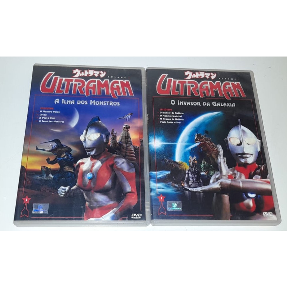 Ultraman - 2 Dvd´s - O Invasor Da Galáxia & A Ilha Dos Monstros - 8 Episódios