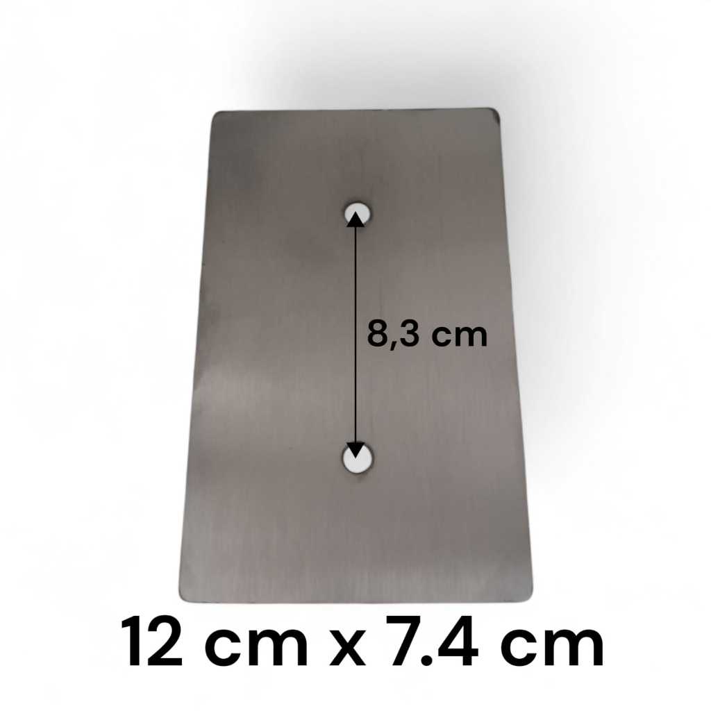 TAMPA CEGA INOX PLACA PISO 4X2