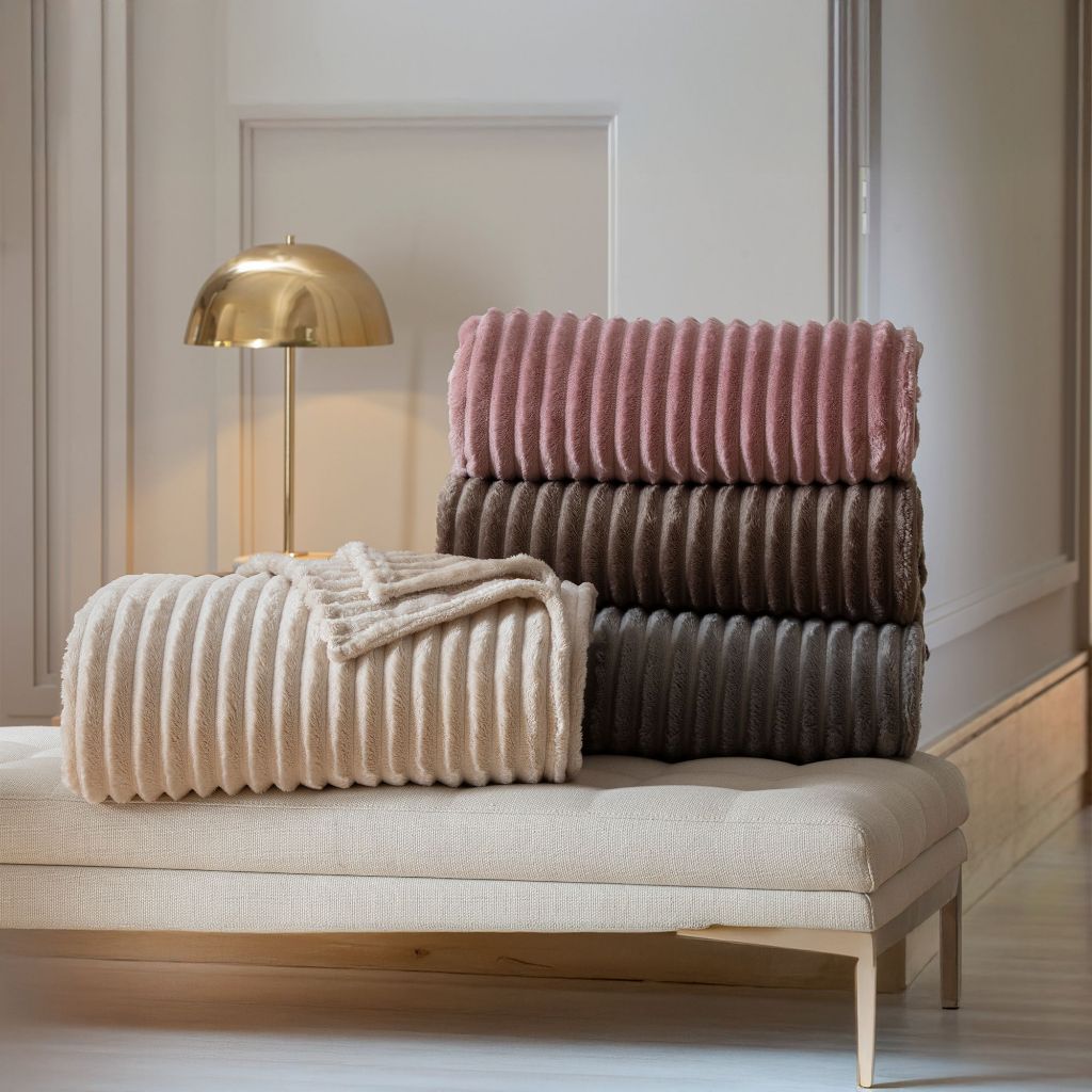 Cobertor Queen Alta Gramatura Antialérgico London Corttex Canelado Toque Suave em Oferta na Shopee