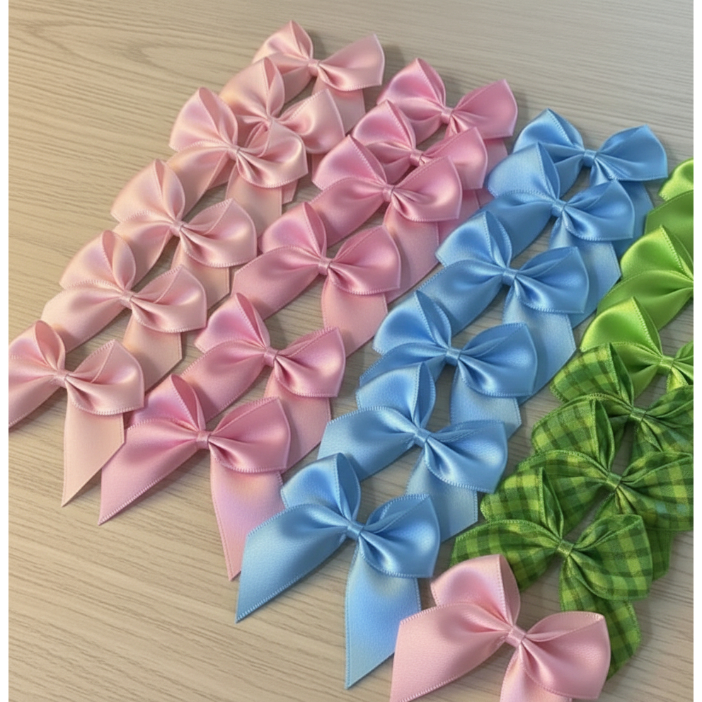 Kit 30 Laços de Cetim Nº5 5x5 cm Pronto para Decoração e Personalizados em Oferta na Shopee