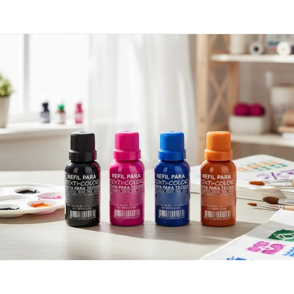 Tinta carimbo rápida para tecido roupas  24  Cores Exclusivas para escolher Magifix em Oferta na Shopee