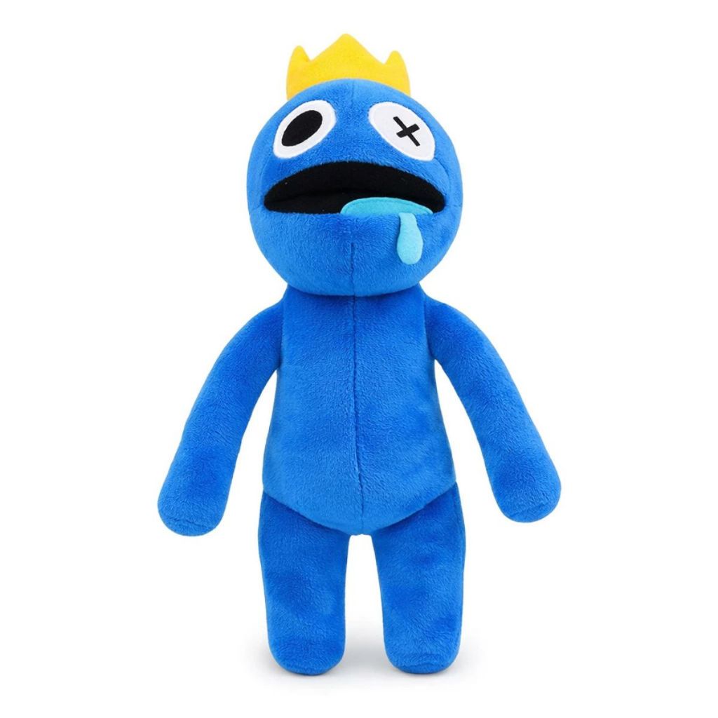 Boneco Babão de Pelúcia Azul Blue Personagem Roblox Rainbow Friends 35cm
