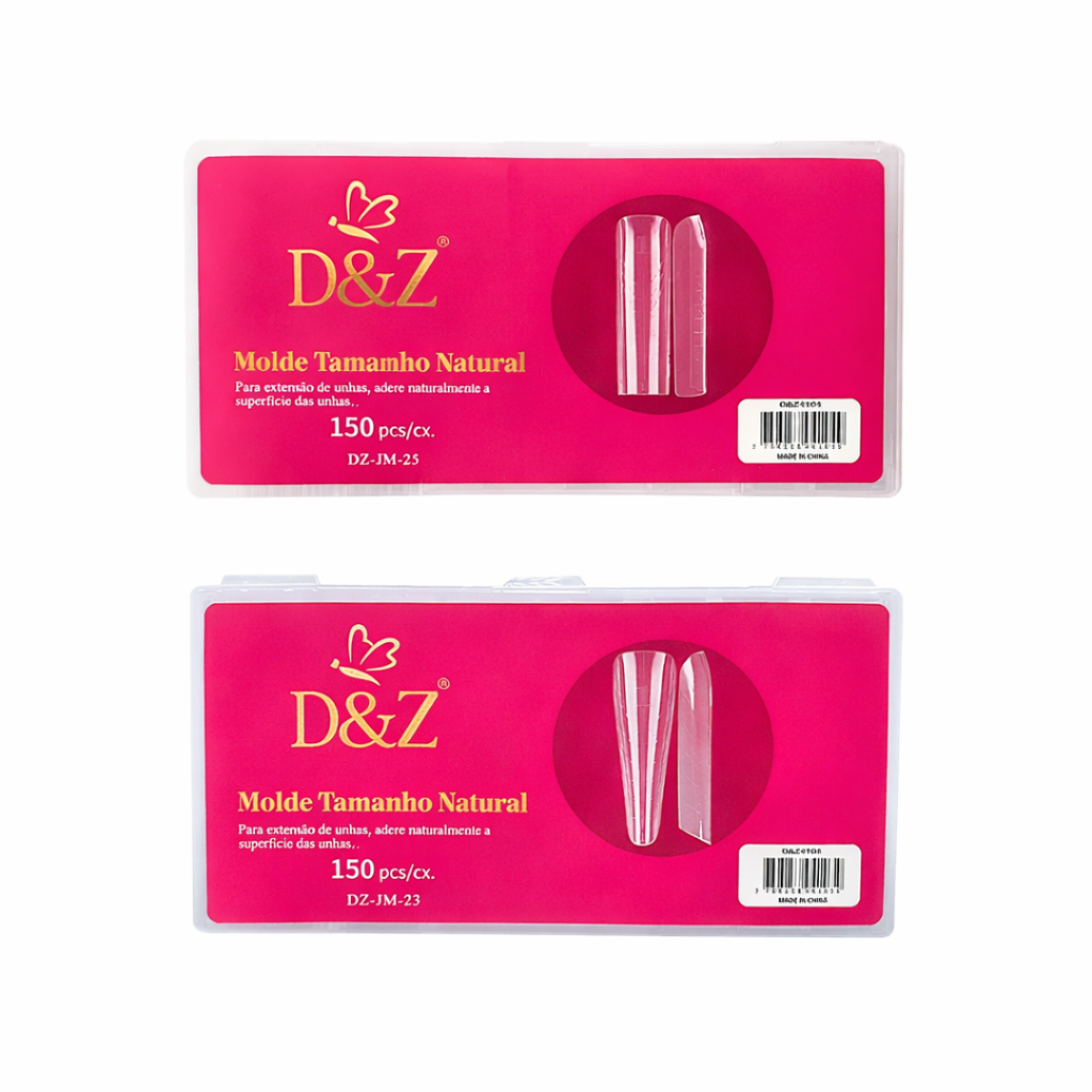 Molde F1 D&Z 0mm– Formato Quadrado/Mandorla 150 Peças Tamanho Natural