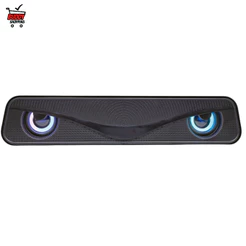 Caixa de Som Multimídia Gamer Para PC e Notebook 6W RMS LED Conexão USB P2 Modelo KP-RO830