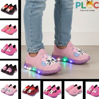 Tênis Led Infantil Menina PLOC LED Confortável Anatômico (Escolha o Seu) em Oferta na Shopee
