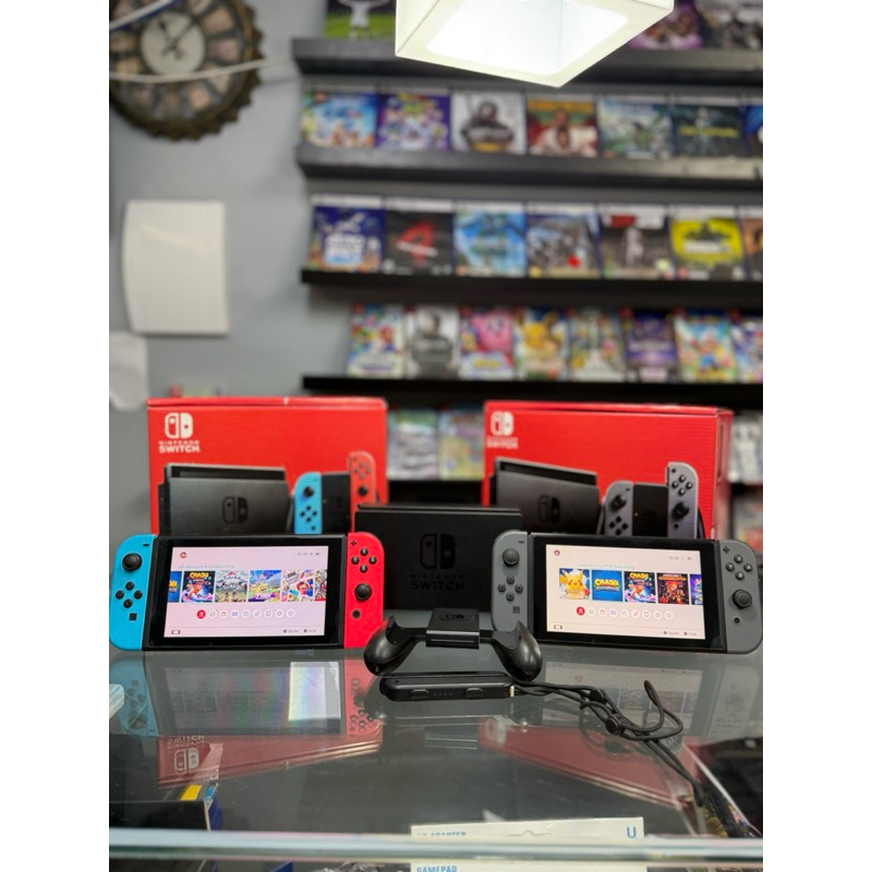 Nintendo Switch + cartão 128gb + jogos