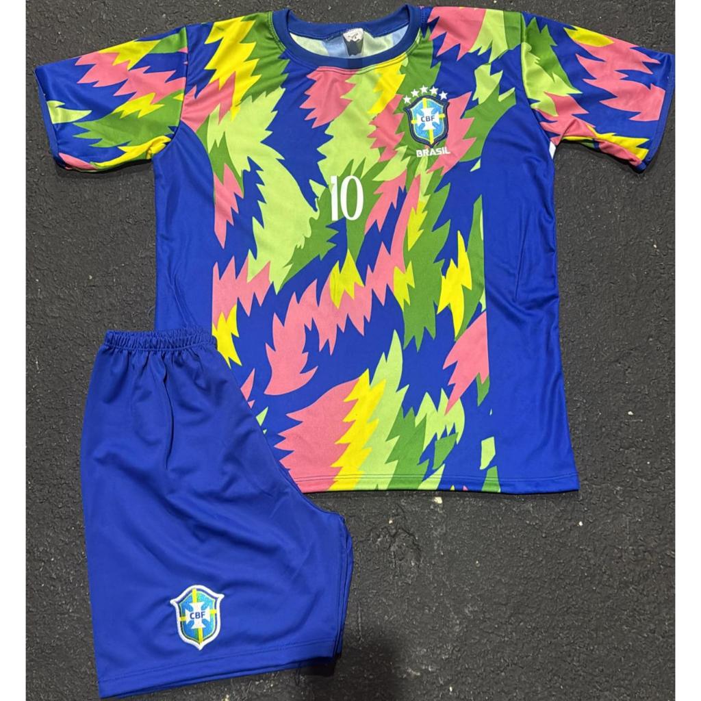 Conjunto Infantil do Brasil com Escudo Bordado – Do 02 ao 14