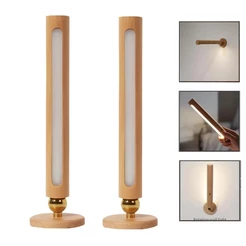 Arandela Lâmpada Magnética Giratória Pendente De LED Sensor De Toque Luz De Cabeceira Minimalista